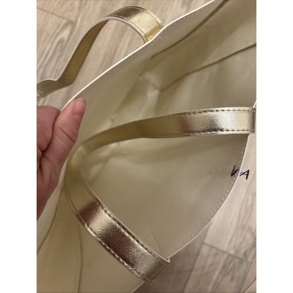 GIVENCHY  Tote Bag Gold Big Glam bold Glitter Metallic Purse Baddy‎ Classy - Picture 7 of 11